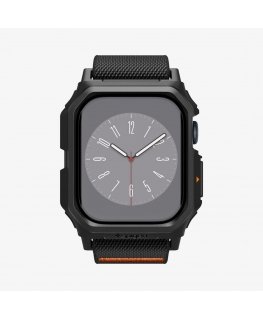 Spigen Lite Fit Pro Ietvars Melns Poliesters, Termoplastiska poliuretāna (TPU)