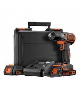 Black & Decker ASD18KB-QW grąžtas Juoda, Oranžinė
