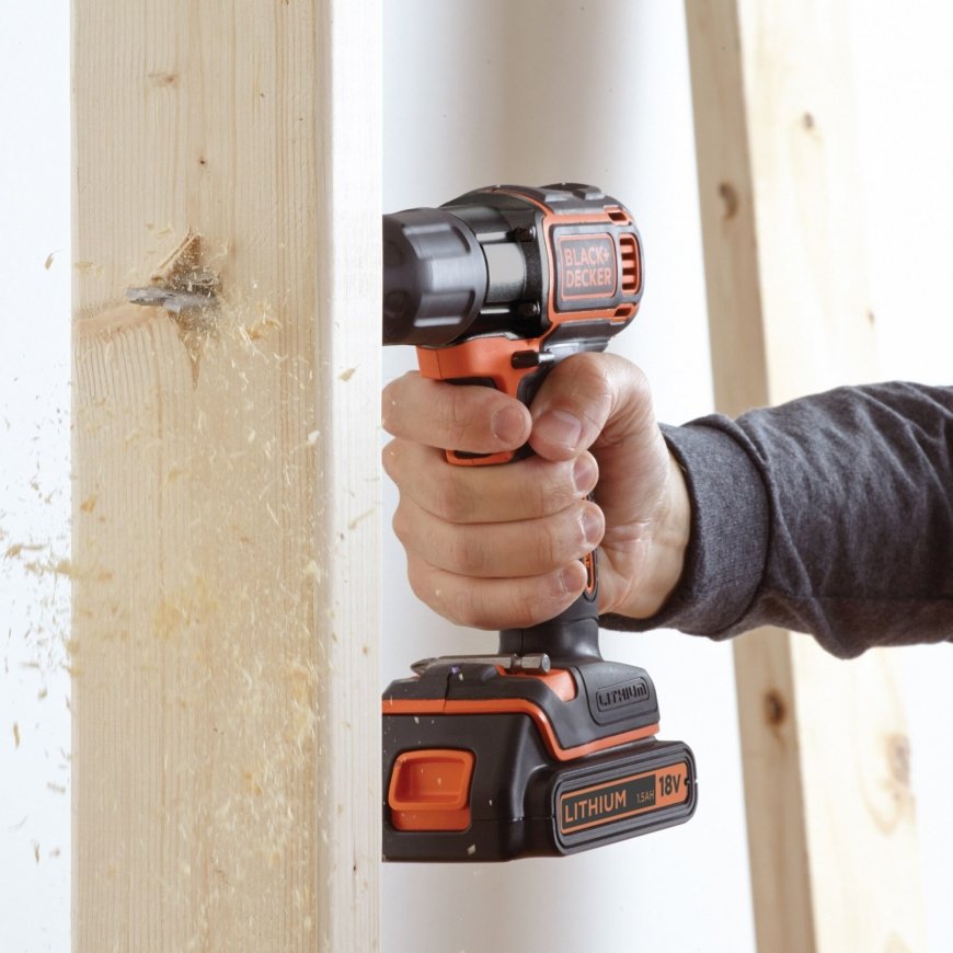 Black & Decker ASD18KB-QW дрель Черный, Оранжевый – 5