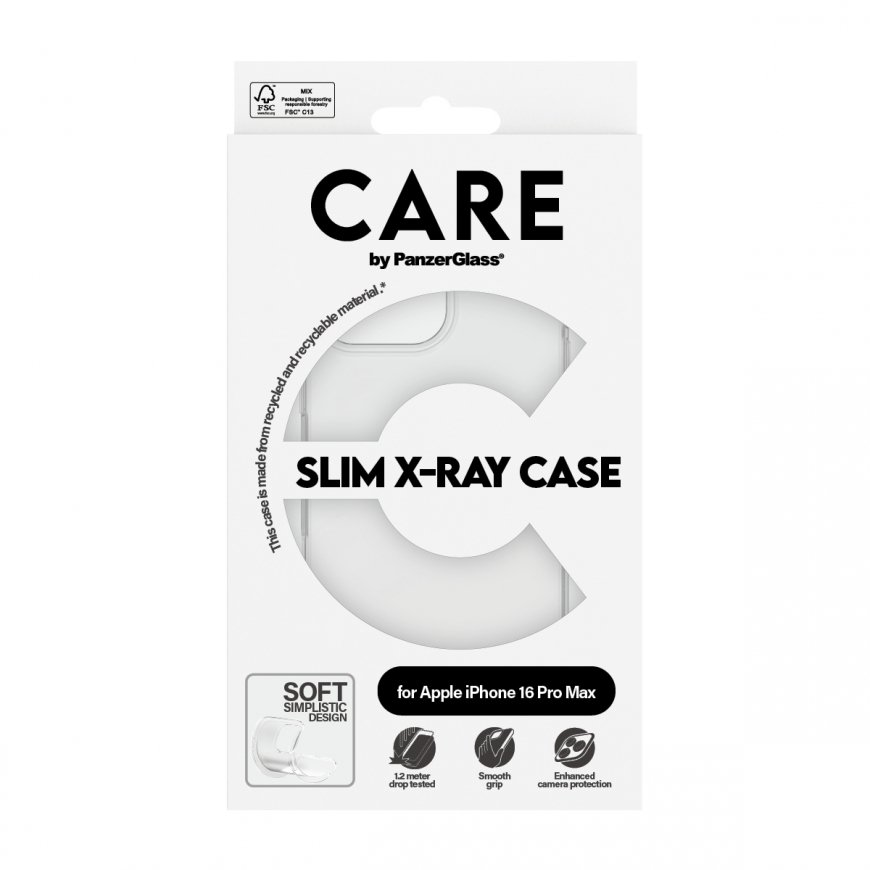 PanzerGlass CARE by ® Fashionable Case Transparent X-Ray Soft Basic iPhone 16 Pro Max – 3