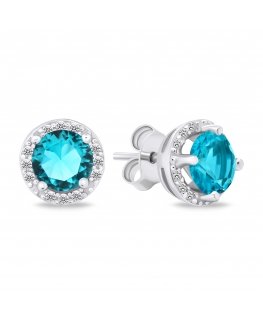 Brilio Silver Brilio Sidabrinis Sparkling sidabrinis auskarai su cirkoniais EA601WLB