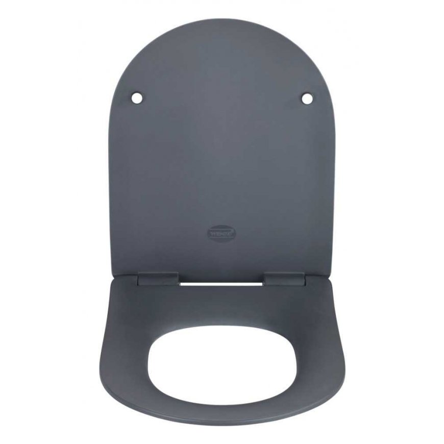 WENKO 23828100 WC-istuin Pehmeä wc-istuin Duroplast Harmaa – 2