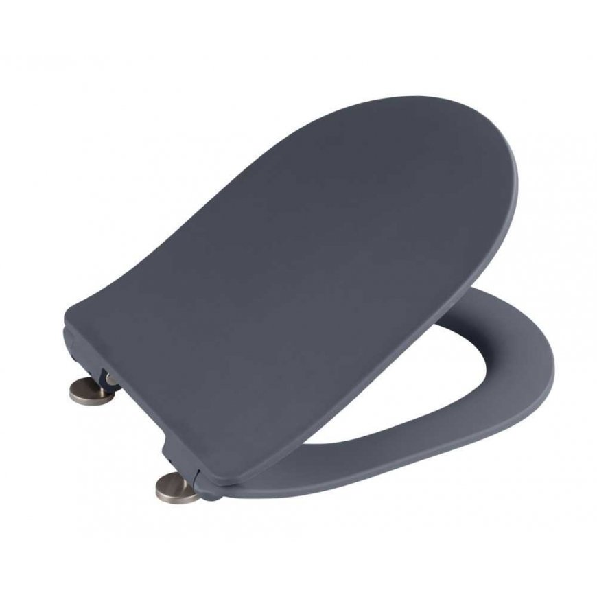 WENKO 23828100 WC-istuin Pehmeä wc-istuin Duroplast Harmaa – 3