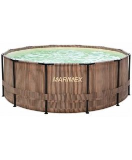 Marimex Swimming pool Florida 3.66x0.99 m with skimmer - motif TEAK