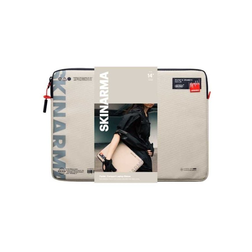 Skinarma Bag Fardel laptop sleeve 14" ivory – 3