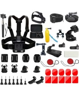 Beiwe Sport XL -actionkameroiden kiinnikekokoelma, 27 osaa