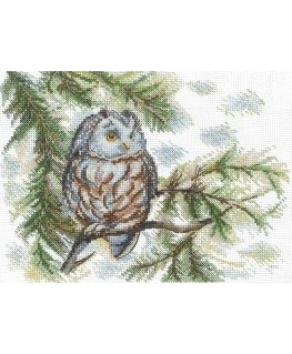 Beldizart Cross stitch kit "Little owl" 20x15 cm SANS-73