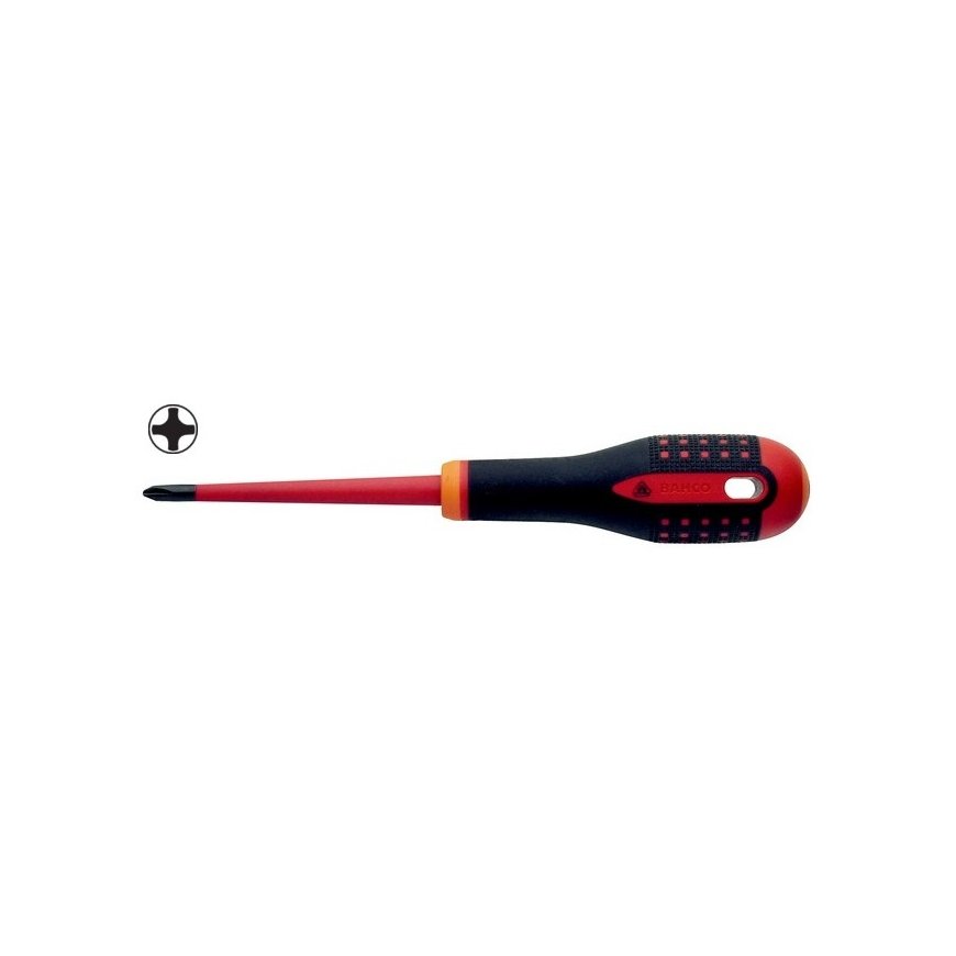 Bahco Izoliuotas atsuktuvas ERGO™ SLIM Phillips PH1x80mm 1000V VDE