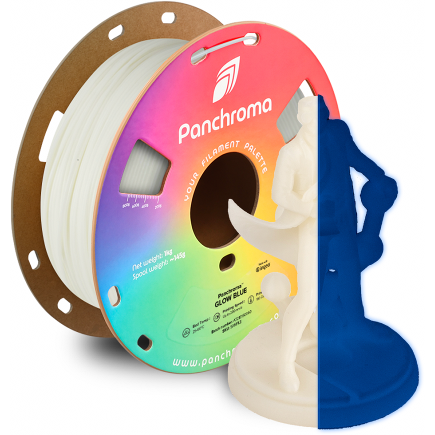 Polymaker Panchroma™ PLA Glow In The Dark 1,75 mm 1kg - Glow Blue