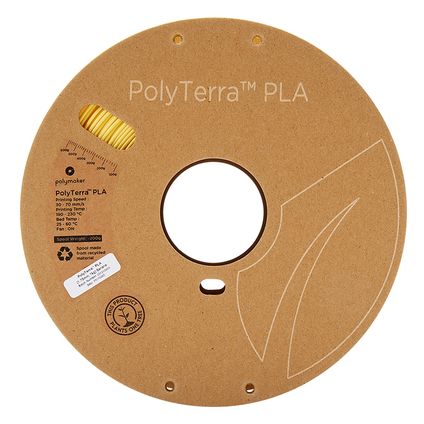 Polymaker PolyTerra PLA - 1kg - 1,75mm - Banaani – 3