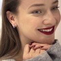 Troli Elegant steel hoop earrings VSE010S-PET Troli Elegant steel hoop earrings VSE010S-PET