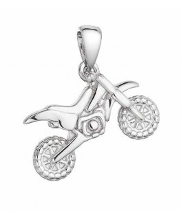 Evolution Group Silver Pendant Motorcycle 64015