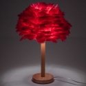 Oem Table Lamp Bedside Feather Art Deco Red CBDPH Oem Table Lamp Bedside Feather Art Deco Red CBDPH