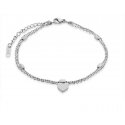 Troli Delicate anklet with heart Troli Delicate anklet with heart