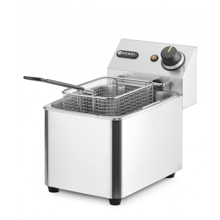 Hendi 205808 taukvāres katls Viens 4 L Atsevišķs 3000 W Dziļš taukvāris Sudrabs – 5
