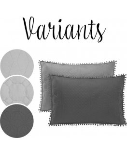 AmeliaHome Decorative pillowcase gray 50x70