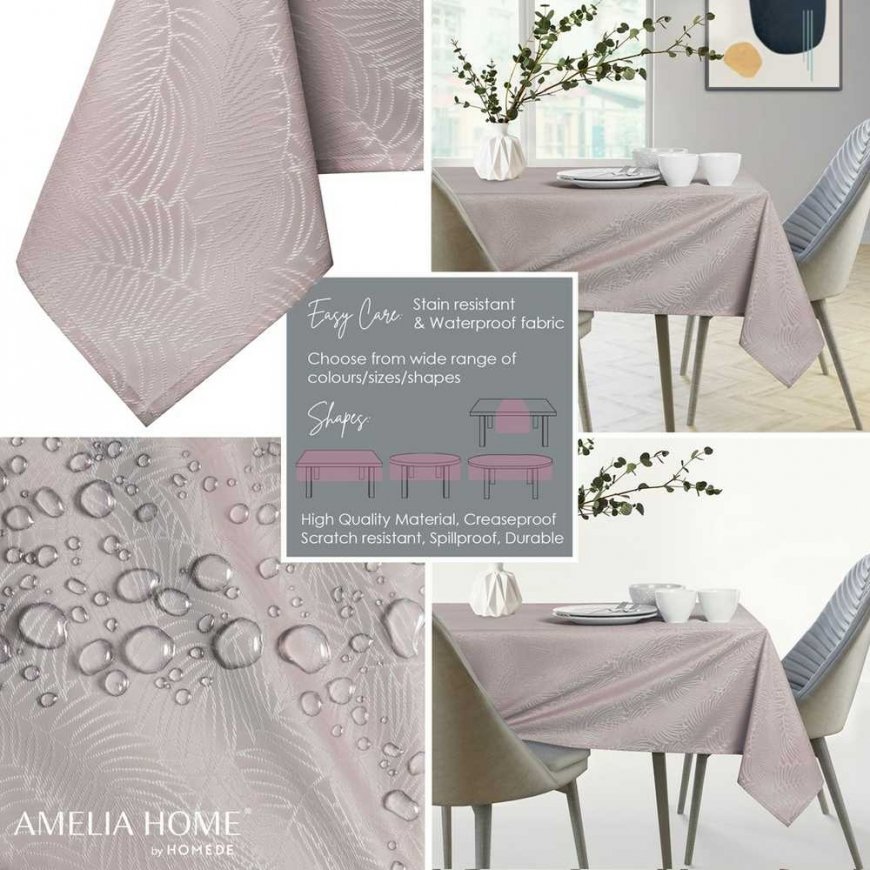 AmeliaHome Staltiesė AH GAIA BRD POWDERPINK 80X80