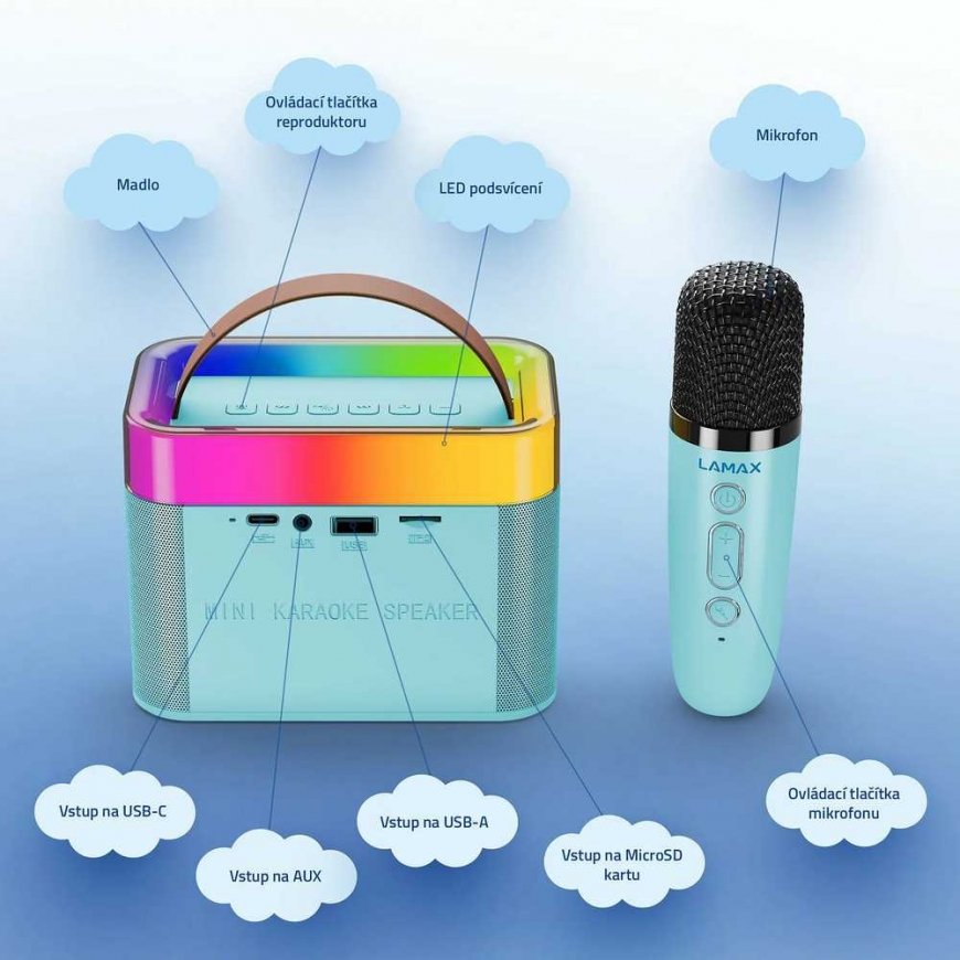 LAMAX KaraokeKid1 Mėlyna – 2