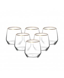 RUBIN GOLD KPL.6 SZKLANEK 370ML