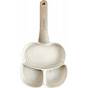 Klausberg Marble frying pan with 3 sections, beige Klausberg Marble frying pan with 3 sections, beige