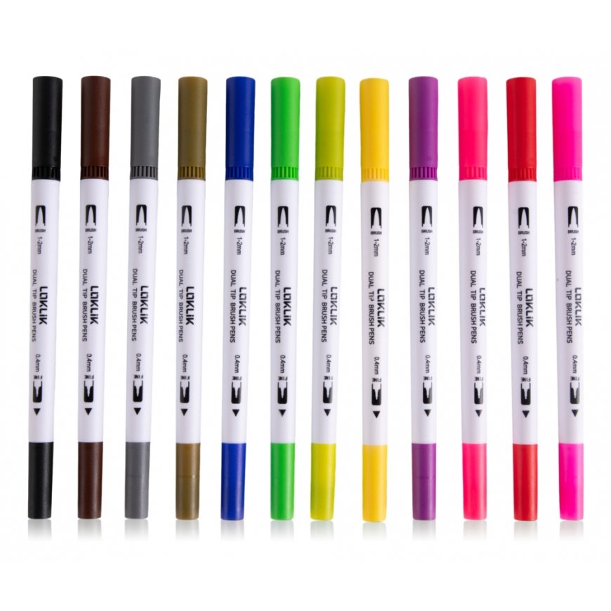 LOKLiK SG-KZJPJ-0001-US-L-B2B marķieris 1 pcs Birstes uzgalis Dažādas krāsas