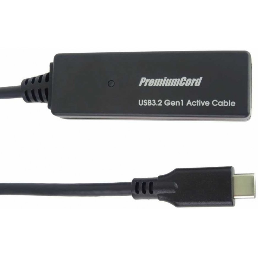 PREMIUMCORD USB-C repeater and extension cable male-female, 5Gbps 5m – 5