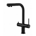 BlueWater Blue Water Delta kitchen faucet with filter connection and pull-out spout black matte BlueWater Blue Water Delta kitchen faucet with filter connection and pull-out spout black matte