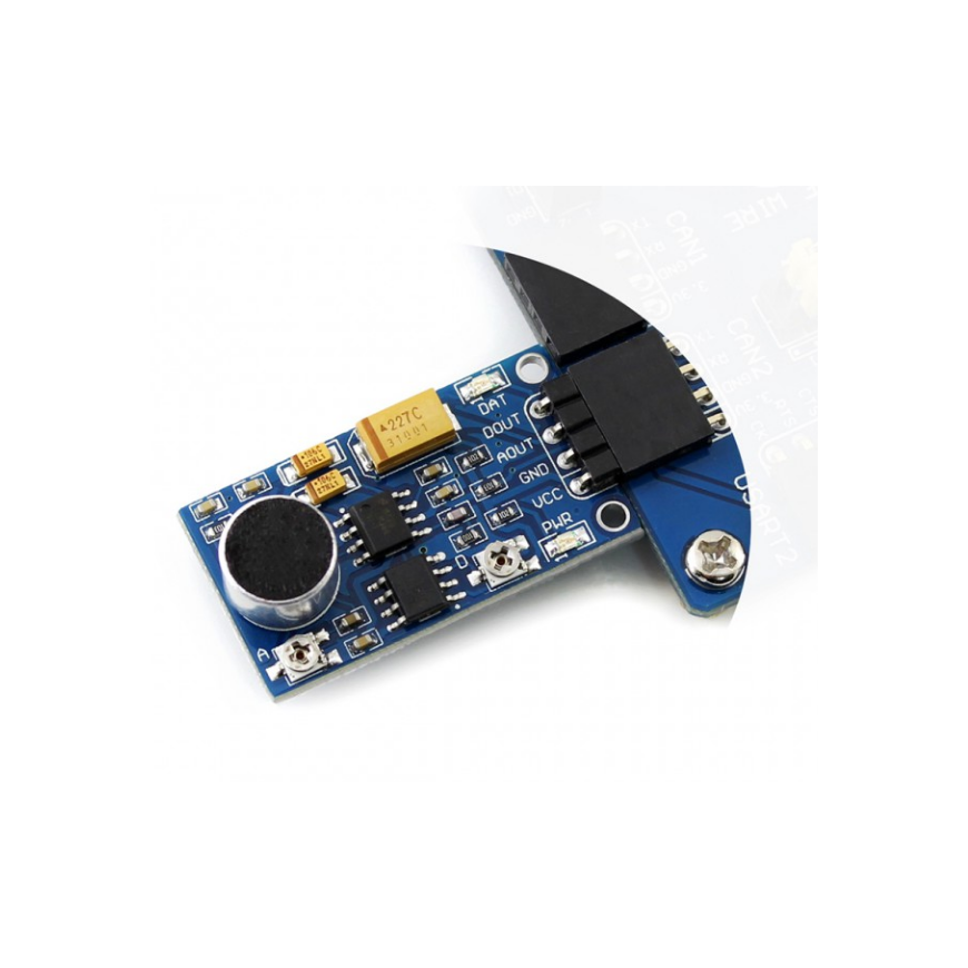 Waveshare garso jutiklis 3.3V ~ 5.3V 50Hz ~ 20KHz 52dB – 5