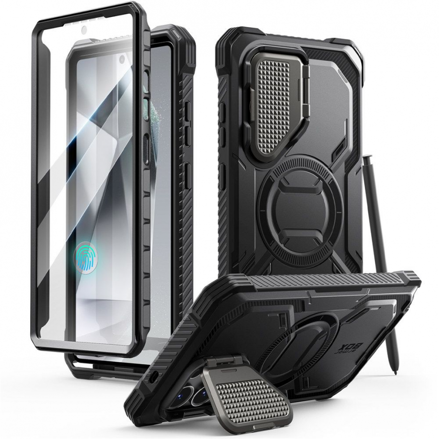 Dėklas Supcase ArmorBox MagSafe do Galaxy S25 Ultra juoda