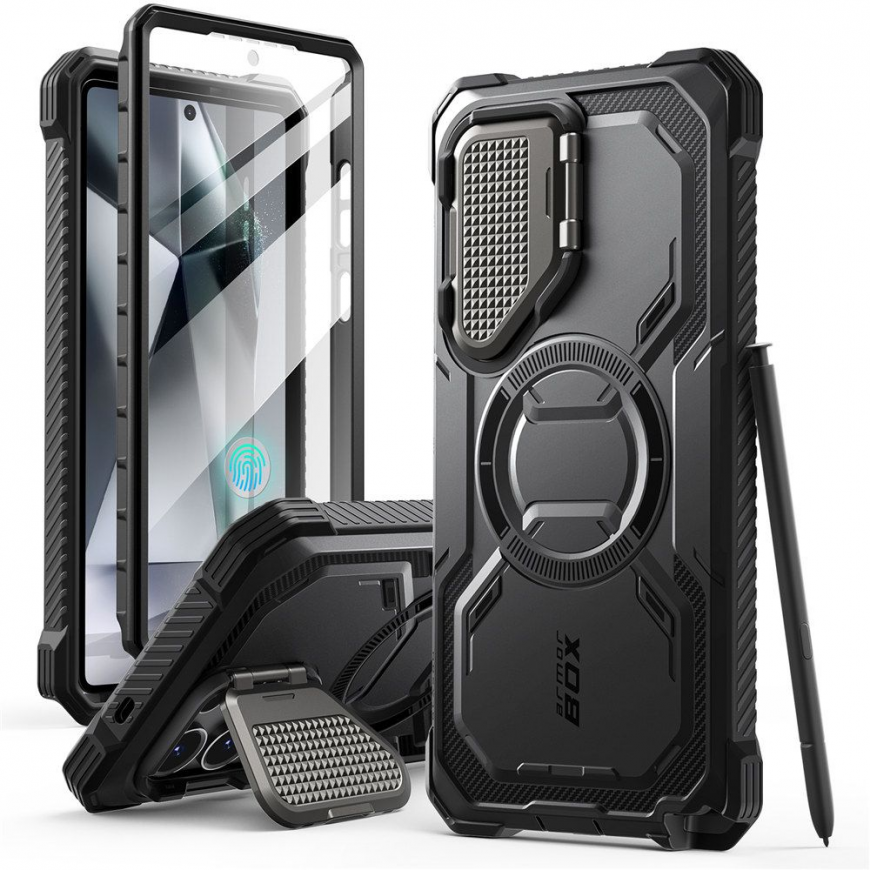 Dėklas Supcase ArmorBox MagSafe do Galaxy S25 Ultra juoda – 2