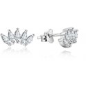 Beneto Silver earrings with clear crystals AGUP1184 Beneto Silver earrings with clear crystals AGUP1184