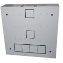 LEXI-Net 19" wall-mounted vertical cabinet SOHO 2U+4U 540x170, perforated doors, gray