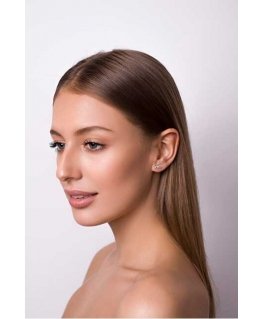 Brilio Silver Shiny silver infinity earrings GOLD050