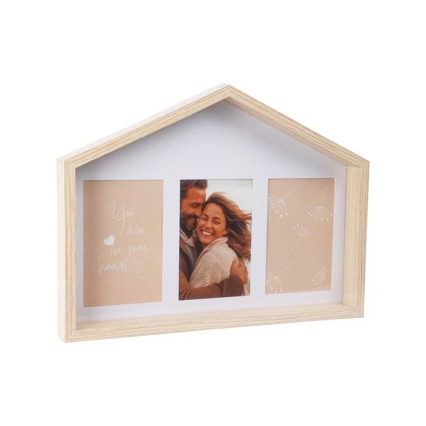 Frame House-shaped photo frame, 37 x 40 x 27 cm