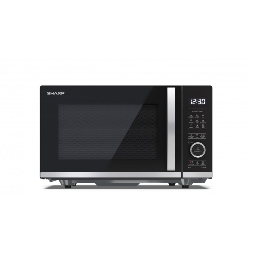 Sharp YC-QG204AE-B mikrobangų krosnelė Juoda Mikrobangų krosnelė su kepsninės funkcija Stalviršis 20