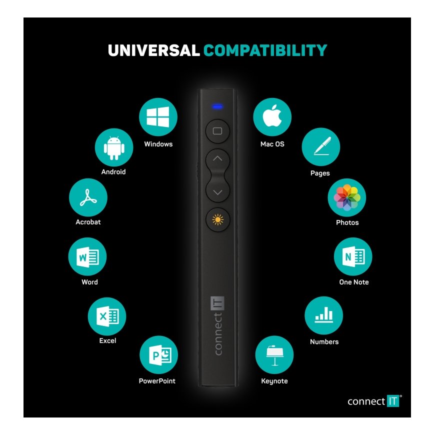 Connect IT CLP-2050-BK laserosoitin 650 nm 200 m musta – 5