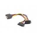 Lanberg CA-SASA-10CU-0015 SATA cable 0.15 m SATA 15-pin 2 x SATA 15-pin Black, Red, Yellow Lanberg CA-SASA-10CU-0015 SATA cable 0.15 m SATA 15-pin 2 x SATA 15-pin Black, Red, Yellow