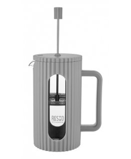 Resto Kitchenware 90533 manuālais kafijas pagatavošanas rīks French Press 1 L Pelēks