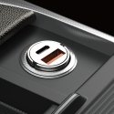 DUDAO R3MAX USB+ USB-C 48W Car Charger Universaali Harmaa Tupakansytytin Pikalataus Auto DUDAO R3MAX USB+ USB-C 48W Car Charger Universaali Harmaa Tupakansytytin Pikalataus Auto