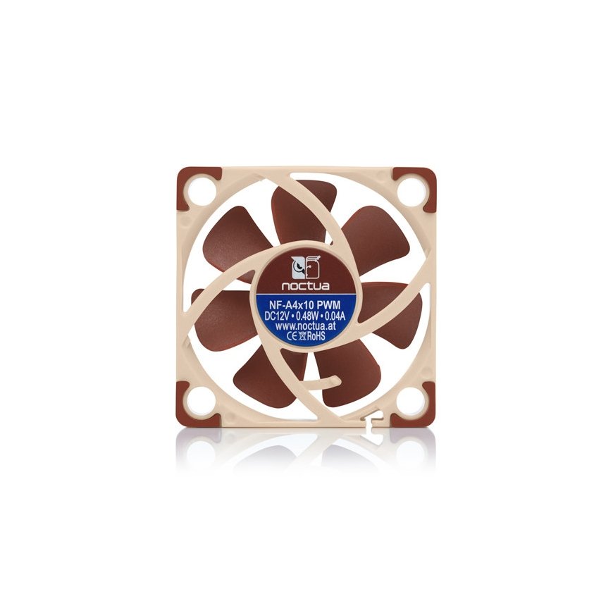 Noctua NF-A4X10 24V PWM computer cooling system Computer case Fan 4 cm Beige, Brown 1 pc(s) – 4