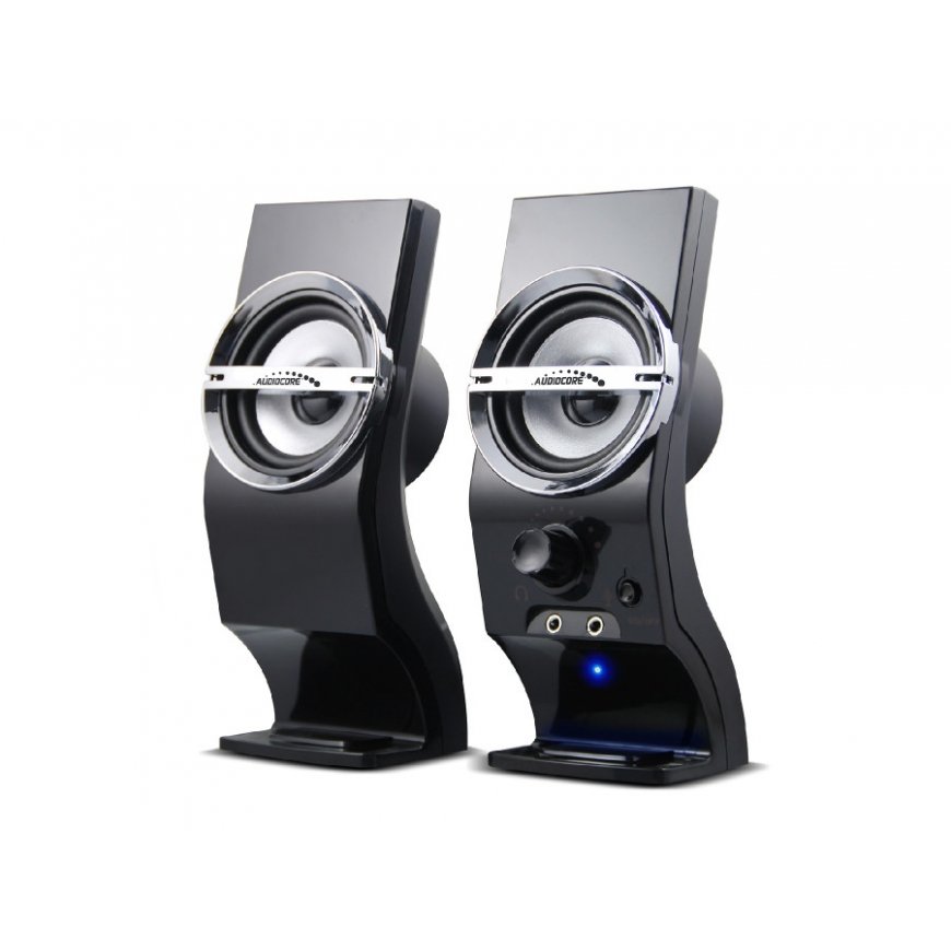 Audiocore AC805 skaļrunis 2 joslu Melns, Sudrabs Vadu 3 W