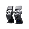 Audiocore AC805 garso kolonėlė 2 krypčių Juoda, Sidabras Vielinis 3 W