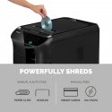 Fellowes AutoMax 350C papīra smalcinātājs Krusteniskā smalcināšana 60 dB 23 cm Melns