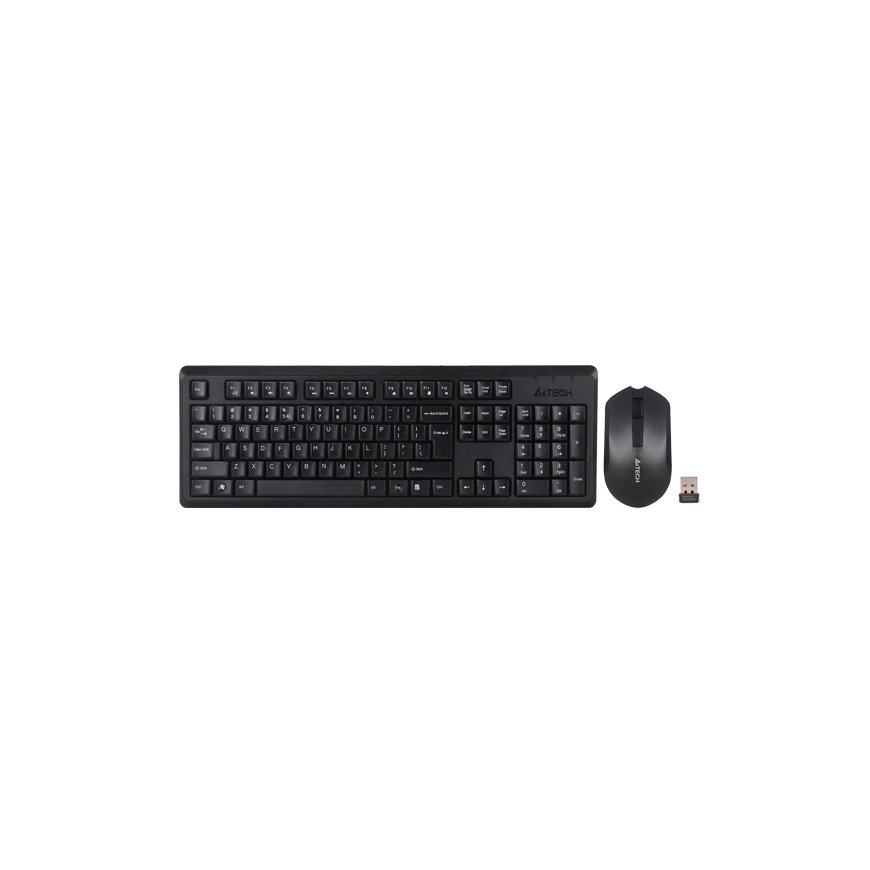 A4Tech 4200N keyboard Mouse included Office USB QWERTY English Black