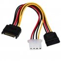 Akyga AK-CA-32 SATA-kaabel 0,15 m Must, Punane, Kollane