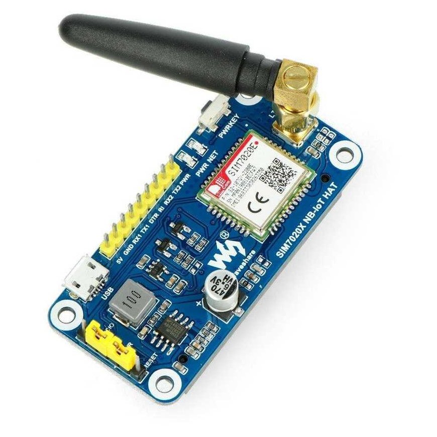 NB-IoT HAT, GSM SIM7020E, Raspberry Pi 4B/3B+/3B/2B/Zero digiboksi, Waveshare 15936