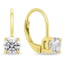 Brilio Silver Brilio Silver Minimalist gold-plated earrings with zircons EA914Y Brilio Silver Brilio Silver Minimalist gold-plated earrings with zircons EA914Y