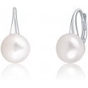 Jwl Luxury Pearls Beautiful silver earrings with real pearl JL0643 Jwl Luxury Pearls Beautiful silver earrings with real pearl JL0643