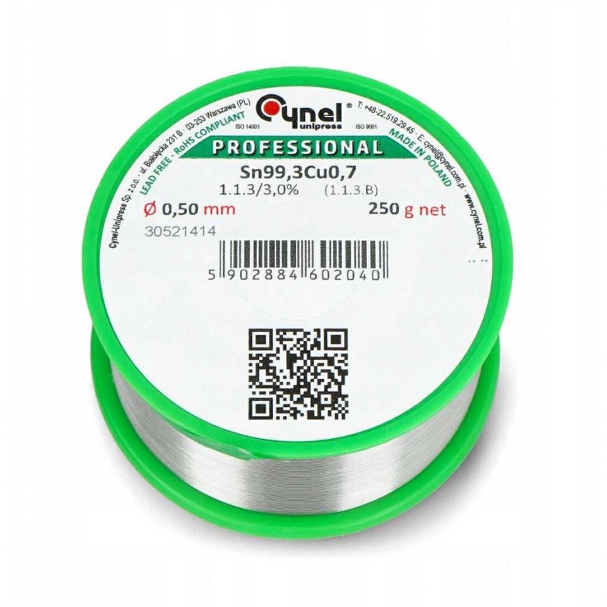 Solder Cynel LC99.3 250g/0.5mm - lead-free – 2