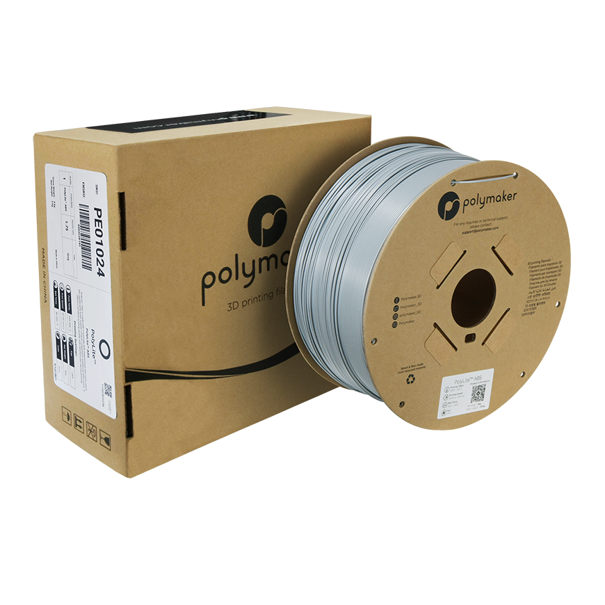 Polymaker PolyLite ABS - 3kg - 1.75mm - Grey – 3